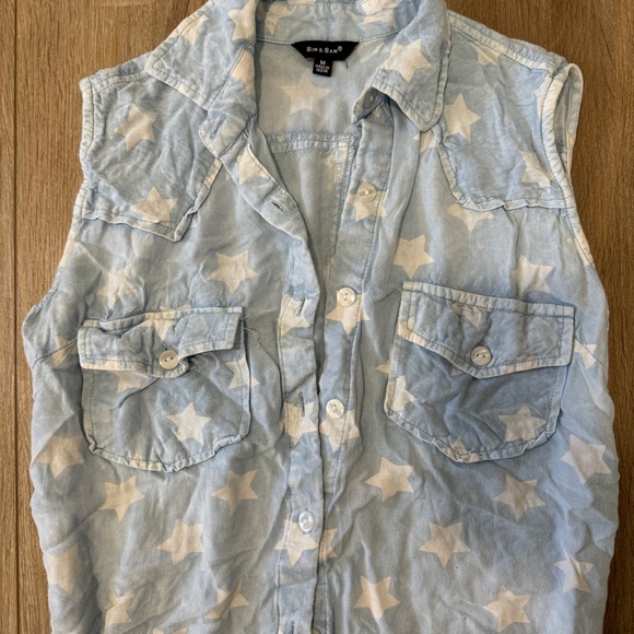 Sim & Sam Denim Dress Medium - Picture 2 of 5